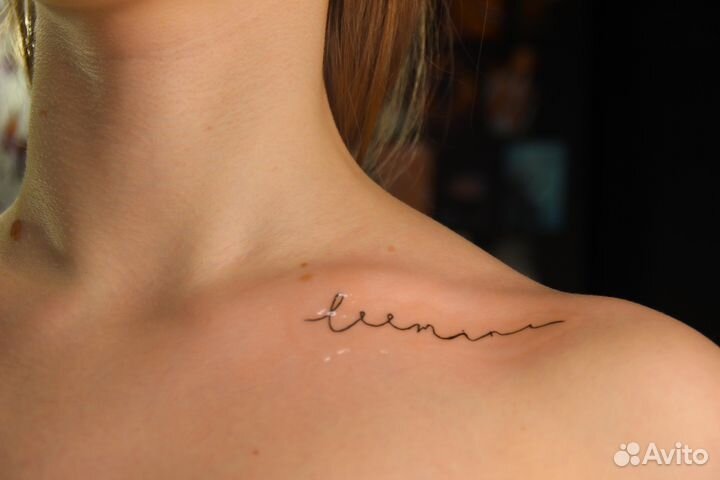 Татуировка, тату мастер в студии