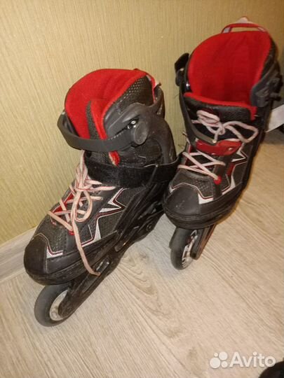 Детские ролики и защита. 35-39 размер