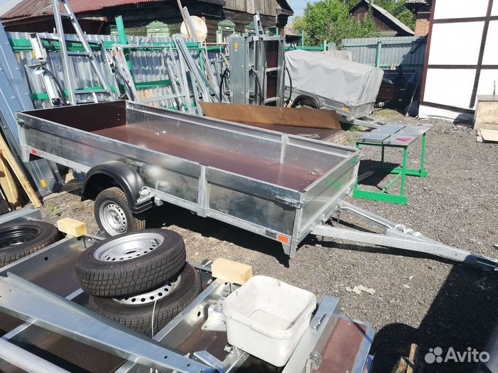 Прицеп легковой для снегохода 338х150 с тентом