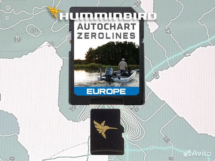 Карта нулевых линий AutoChart ZeroLines Humminbird