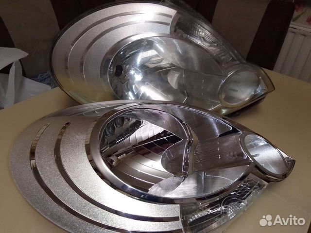 Фара левая с отражателем на renault Kangoo 2