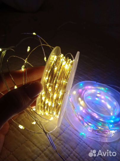 Уличная гирлянда, гирлянда роса 100 метров