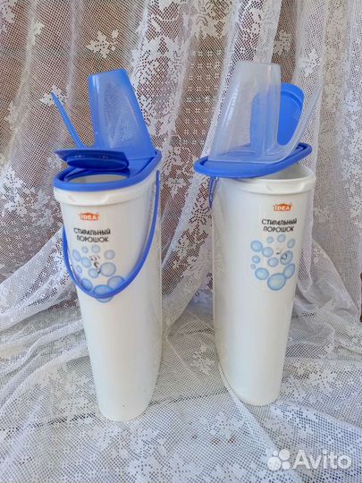 Пластиковый контейнер для стирального порошка бу