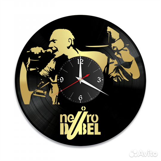 Часы настенные Нейро Дюбель из винила, №1