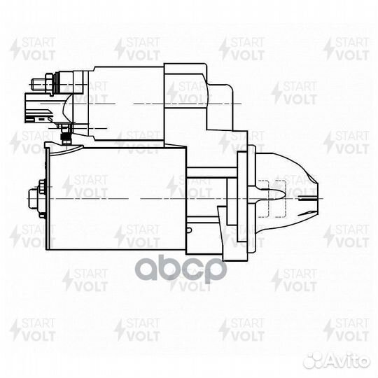 Стартер toyota corolla 13- 1.6I/1.8I 1.2кВт