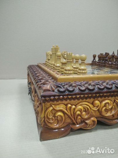 Шахматы резные ручной работы