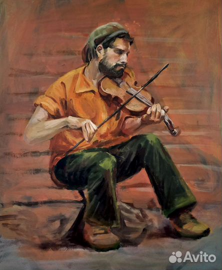 Портрет, картина маслом (не печать)