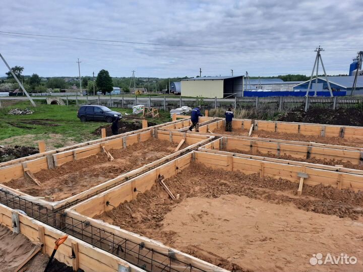 Фундамент под ключ, Заливка фундамента