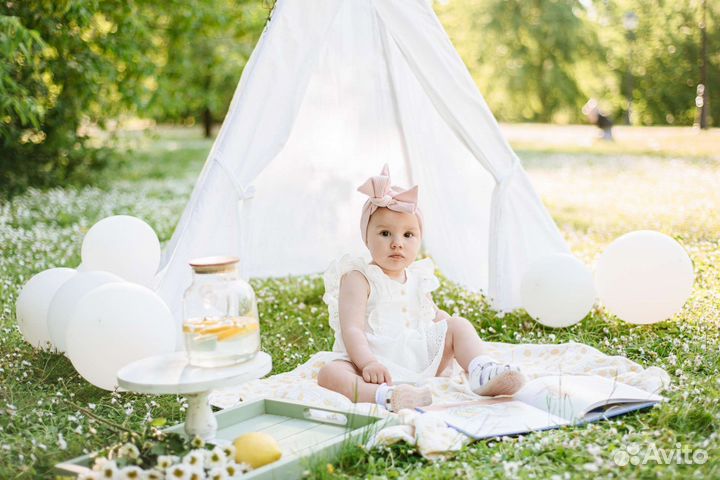 Детская и семейная фотосессия с вигвамом