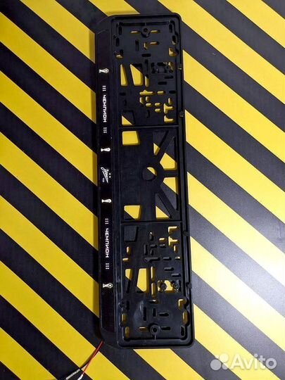 Номерная рамка c вашим логотипом и дизайном