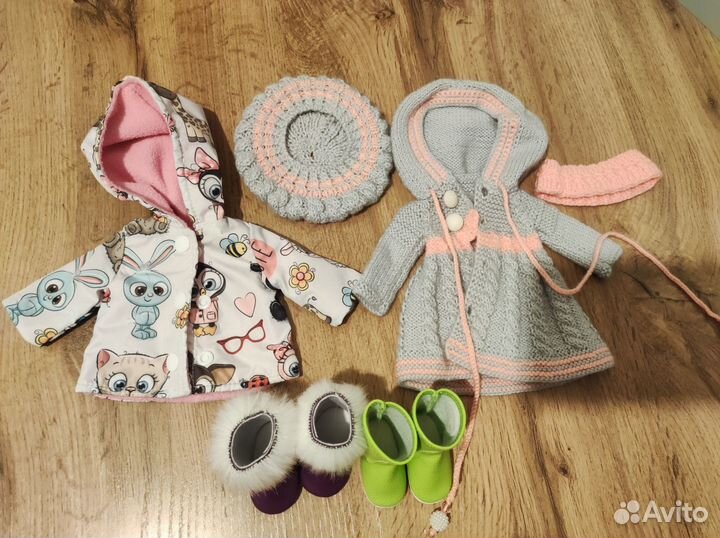 Лот для куклы Паола Рейна. Теплая одежда с обувью