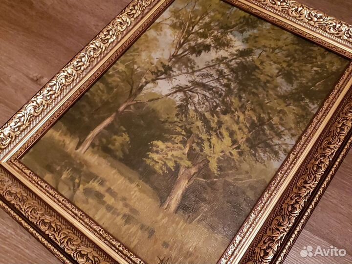 Картина маслом на холсте пейзаж Мочалин