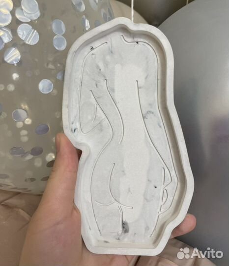 Поднос из гипса