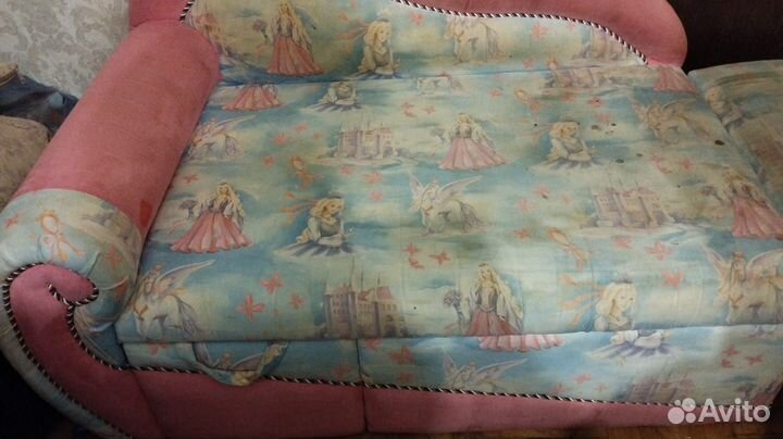 Детская кровать диван с мягкими бортиками