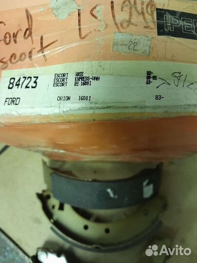 Тормозные колодки задние ford escort 3