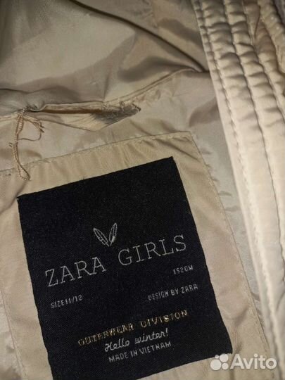 Куртка для девочки zara 152,в хорошем состоянии