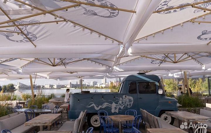 Уличный зонт для кафе