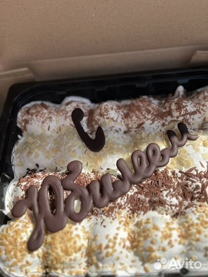 Профитроли шоколад пломбир торт