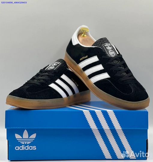 Кроссовки Adidas Gazelle Black (Арт.28960)