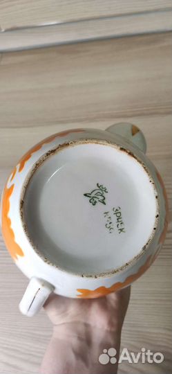 Чайник заварочный СССР фарфоровый антикварный