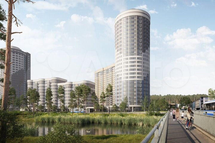 2-к. квартира, 73,7 м², 1/20 эт.