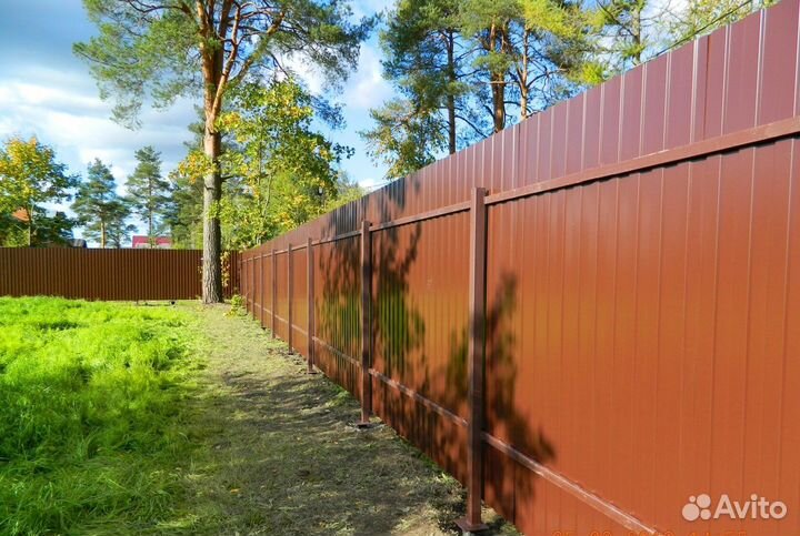 Заборы из профнастила