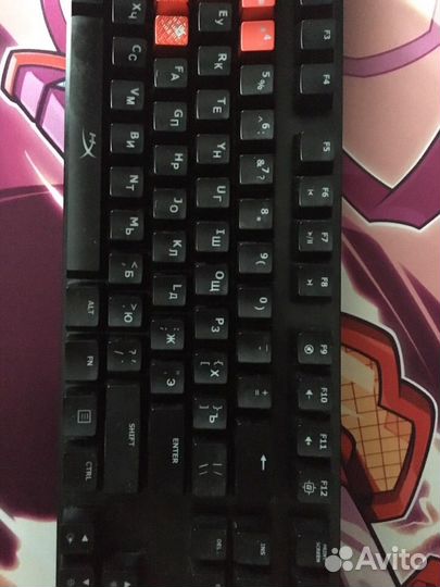 Механическая клавиатура hyperx cherry mx red