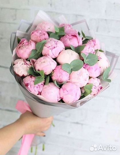 Пионы Букет пионов Доставка цветов