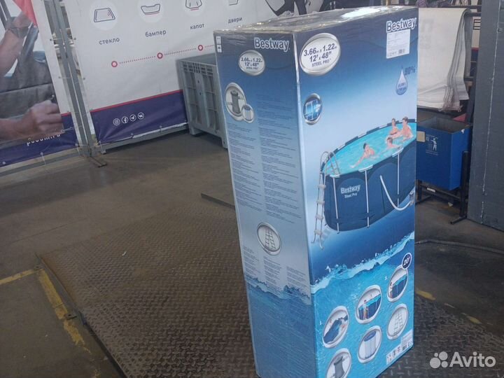 Каркасный бассейн 366*122 новый