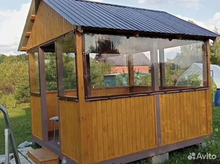 Мягкие окна для беседки