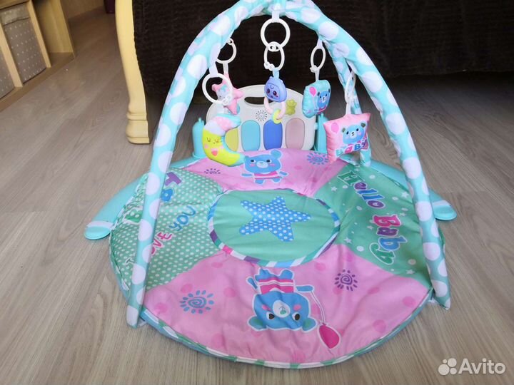 Развивающий коврик мобиль с пианино
