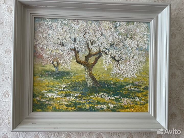 Картина маслом на холсте бу