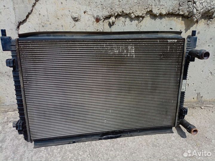 Радиатор охлаждения на skoda octavia a7 1.6