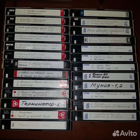 Видеокассеты VHS коллекция (цены см. в описании)