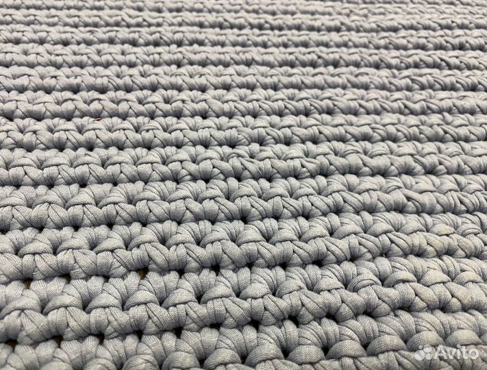 Вязаный коврик. Ковёр из трикотажной пряжи