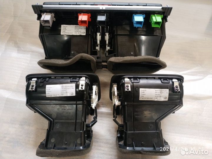 Дефлекторы воздуховода комплект Фольксваген Поло