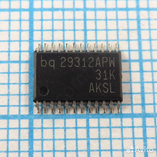 BQ29312APW tssop24 - Защита двухэлементных, трёх элементных и четырёхэлементных литий-йонных или лит