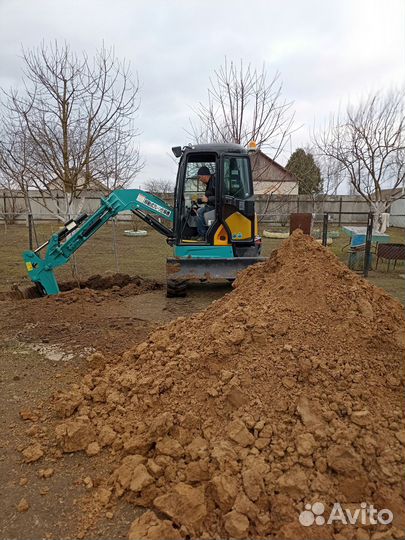 Услуги мини экскаватора копка земляные работы