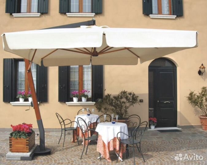 Профессиональный уличный зонт для кафе и веранды
