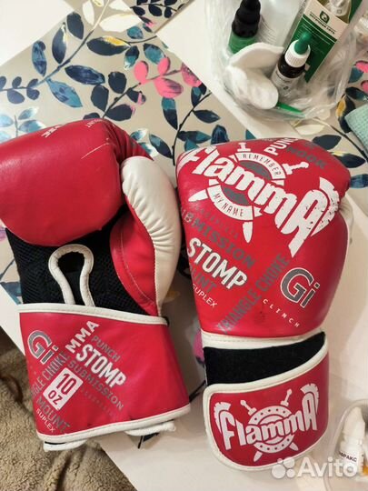 Боксерские перчатки flamma 10 oz