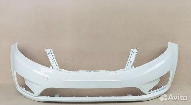 Бампер передний белый для Kia Rio 3 2011-2015