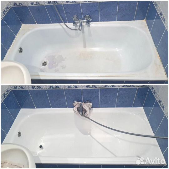 Реставрация ванн жидким акрилом и мрамором