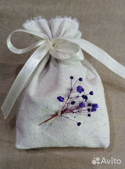 Саше лаванда в мешочке