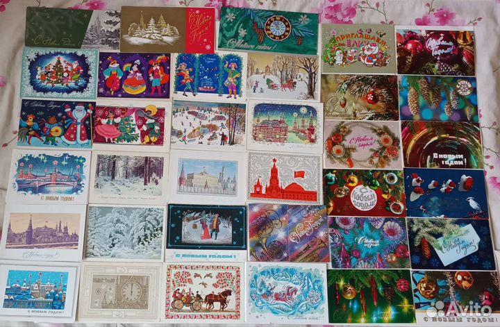 Открытки советские СССР новый год 3