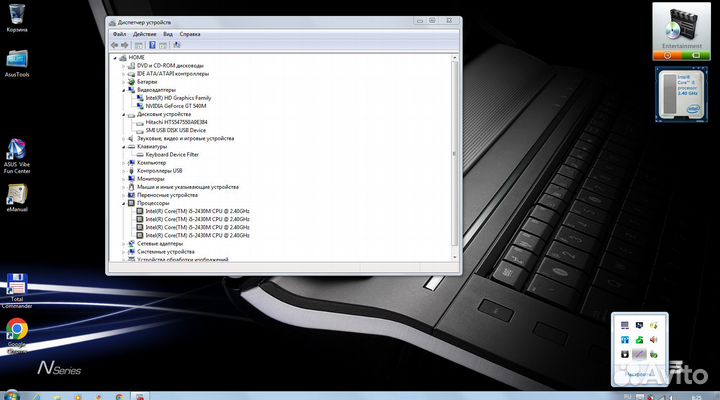 Игровой ноутбук asus n75sv i5