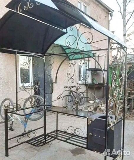 Беседка с мангалом