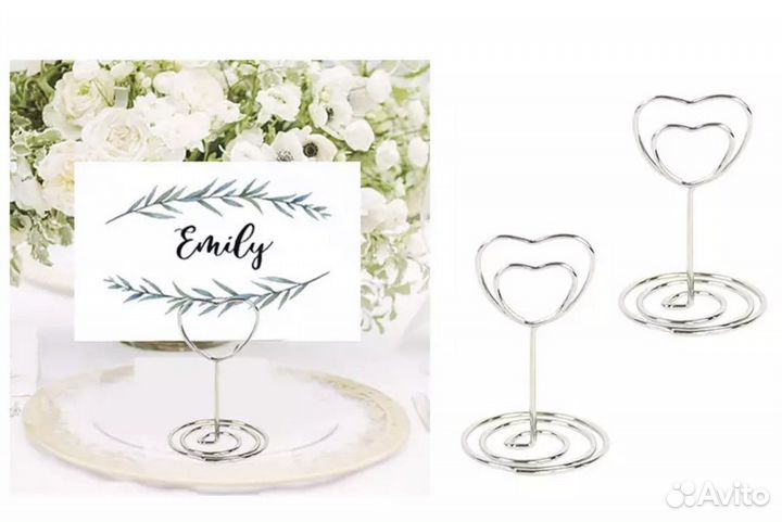 Зажимы для фотографий, карточек для стола