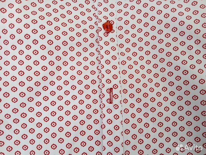 Новая Рубашка красно белая