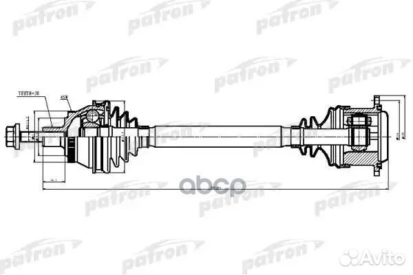 Полуось прав audi: A6, A6 quattro 2.7, 3.0, A8