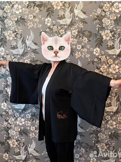 Винтажное кимоно хаори. Япония